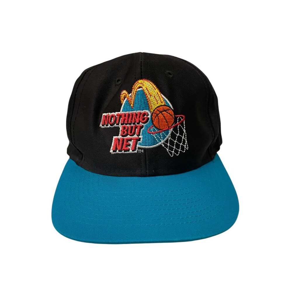 Vintage 1993 McDonald’s Nothing But Net Embroidered Snapback Hat One Size